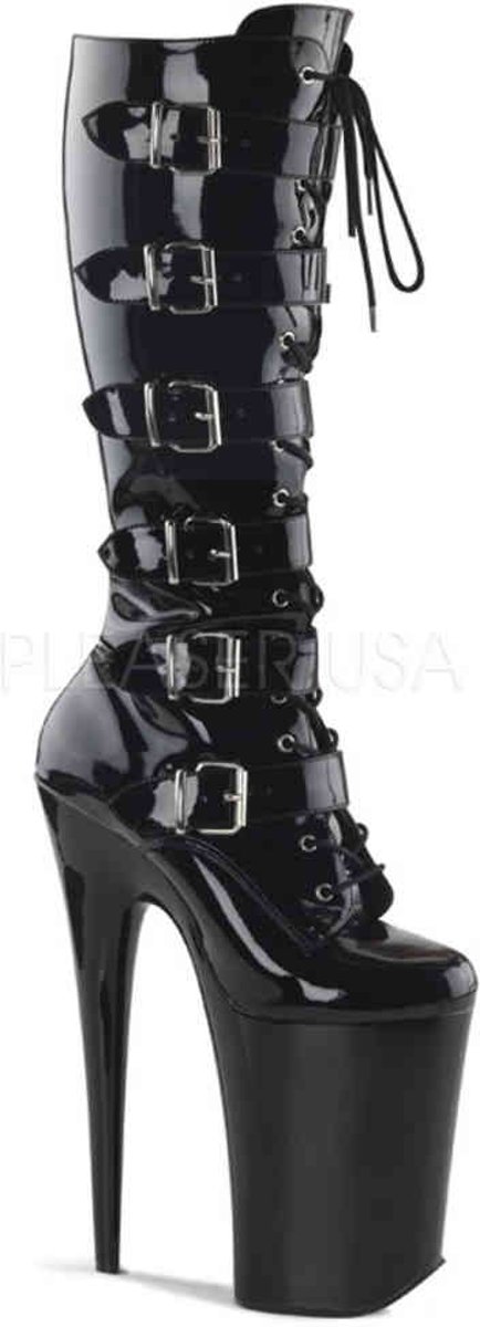 EU 36 = US 6 | INFINITY-2049 | 9 Heel, 5 1/4 PF Front Lace-Up Knee Boot